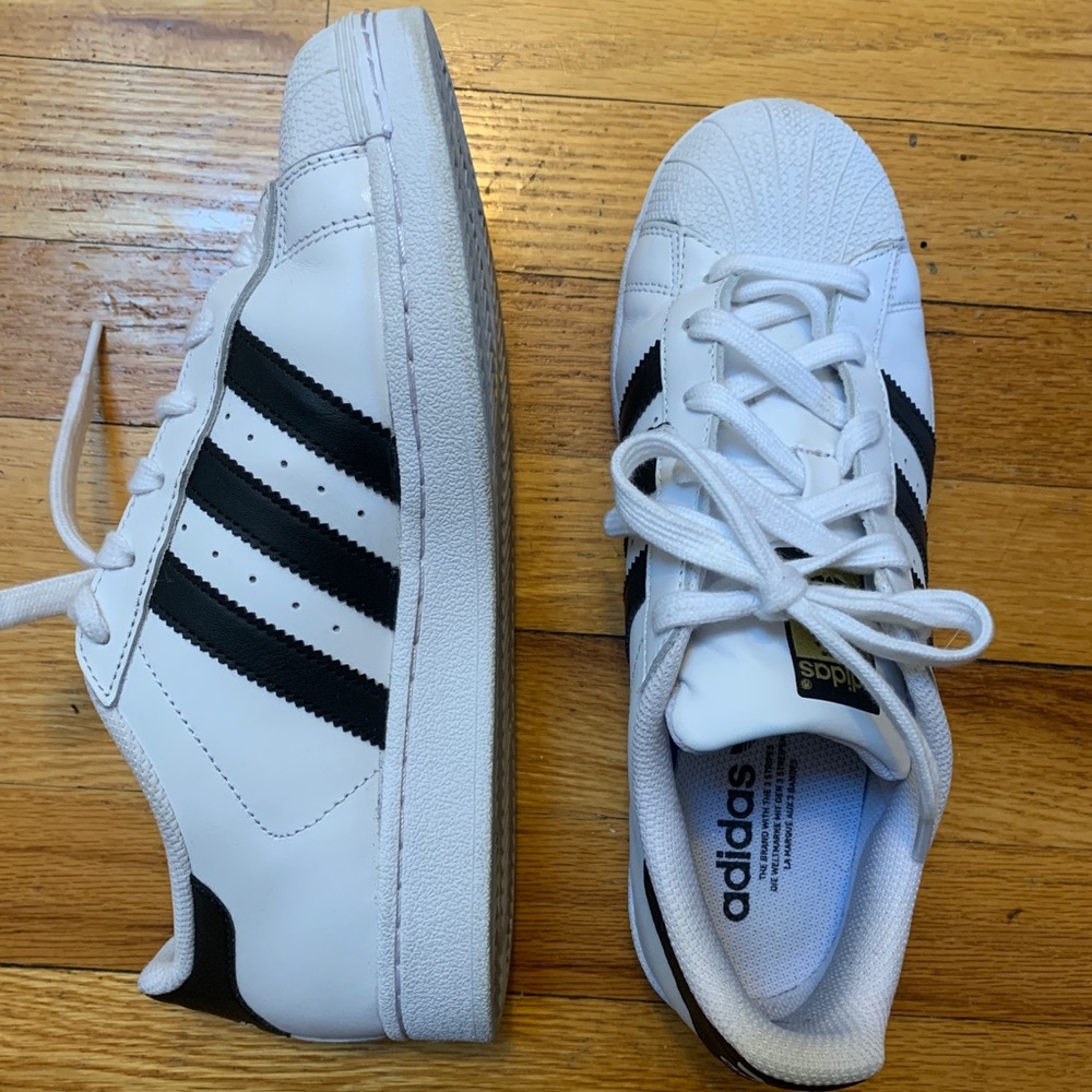 Adidas Superstar Sneakers, Size 8